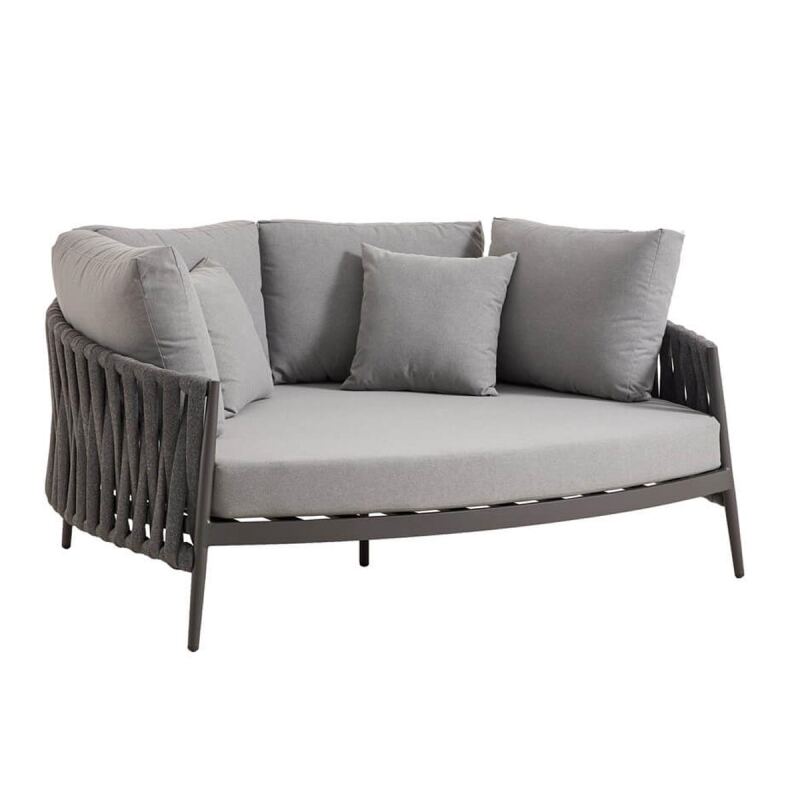 Outdoor-Daybed dunkelgrau