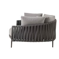Outdoor-Daybed dunkelgrau