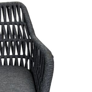 Attraktive Outdoor-Bank 2-Sitzer, dunkelgrau