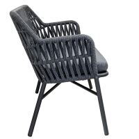 Attraktive Outdoor-Bank 2-Sitzer, dunkelgrau