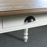FranzÃ¶sischer Landhausstil Esstisch, altweiÃŸ braun, 210 cm