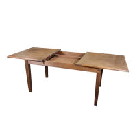 Landhaus Esstisch ausziehbar (160/220 cm), rotbraun gewachst