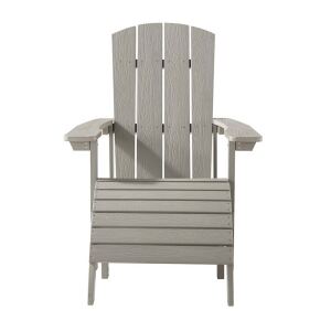 Landhaus-Sessel mit Hocker, Taupe