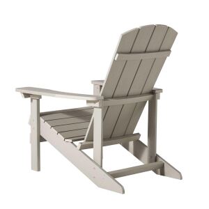 Landhaus-Sessel mit Hocker, Taupe