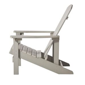 Landhaus-Sessel mit Hocker, Taupe