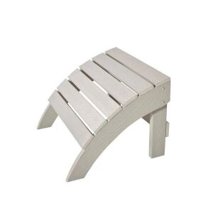 Landhaus-Sessel mit Hocker, Taupe