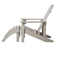 Landhaus-Sessel mit Hocker, Taupe
