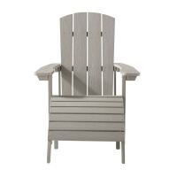 Landhaus-Sessel mit Hocker, Taupe
