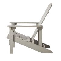 Landhaus-Sessel mit Hocker, Taupe