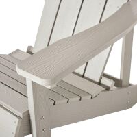 Landhaus-Sessel mit Hocker, Taupe