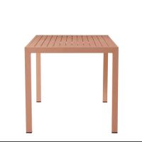 Stahl-Terrassentisch 80x80cm in Farbe Flamingo