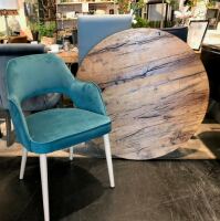 Polsterstuhl im Retro Look NOVA Microfaser LETTO - pflegeleicht