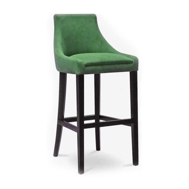 Gepolsterter Barhocker mit Lehne NINA