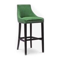 Gepolsterter Barhocker mit Lehne NINA