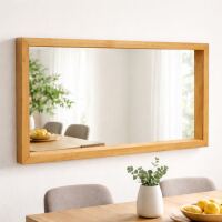 Spiegel mit Holzrahmen in Kernbuche geölt 180 cm
