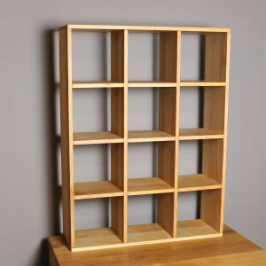 CD-Regal Massivholz Buche