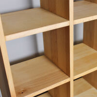 CD-Regal Massivholz Buche
