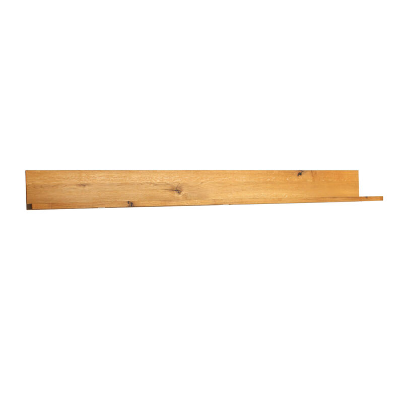 Wildeiche Wandboard freihÃ¤ngend - niedriges RÃ¼ckenbrett 180 cm