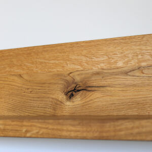 Wildeiche Wandboard freihÃ¤ngend - niedriges RÃ¼ckenbrett 180 cm
