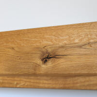 Wildeiche Wandboard freihÃ¤ngend - niedriges RÃ¼ckenbrett 180 cm