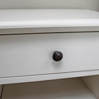 Landhausstil Nachttisch mit Schublade cremeweiÃŸ