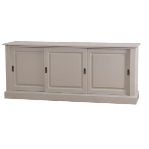 Landhausstil Sideboard mit Schiebetüren steingrau