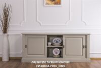 Landhausstil Sideboard mit Schiebetüren steingrau