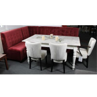 Landhaus Esstisch Shabby Chic weiÃŸ-hellgrau, 160 cm
