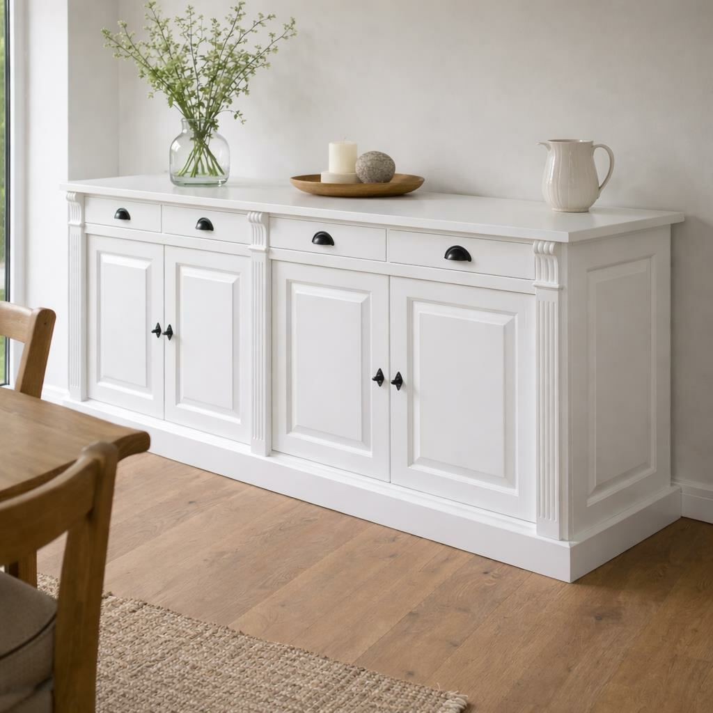 Landhaus Sideboard Anrichte Salzburg weiß - Onlineshop für massive Landhausmöbel