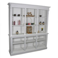Großes Landhausstil Bücherregal weiß