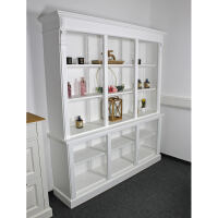Großes Landhausstil Bücherregal weiß