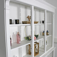 Großes Landhausstil Bücherregal weiß