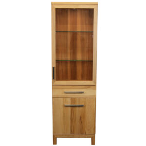 Schmaler Esszimmerschrank Kernbuche massiv geölt