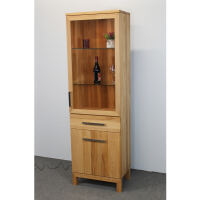 Schmaler Esszimmerschrank Kernbuche massiv geölt