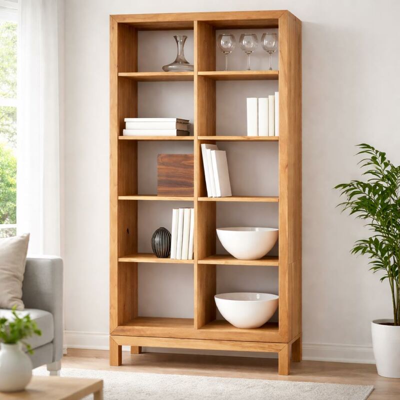 Bücherregal ohne Rückwand Kernbuche geölt