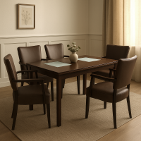Edler Esstisch 80x150cm braun