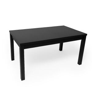 Rechteckiger Esstisch 80x120cm schwarz
