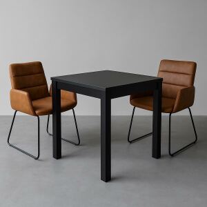 puristischer Esstisch 80x80cm