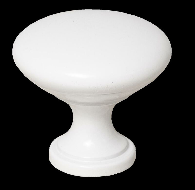 BUTON-GZ-TERNI-1-10, Möbelknopf weiß 30x30x29 mm