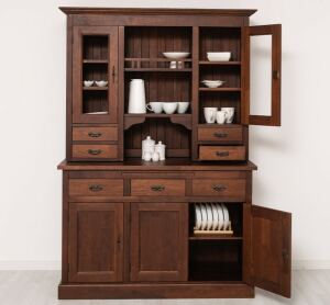Landhausbuffetschrank Eiche mahagoni lackiert