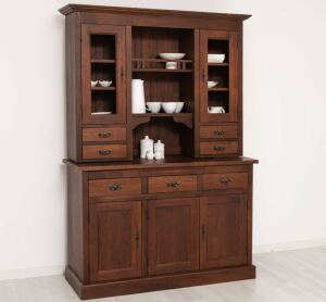 Landhausbuffetschrank Eiche mahagoni lackiert