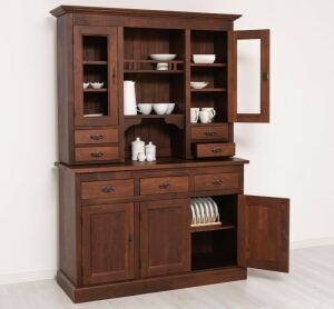 Landhausbuffetschrank Eiche mahagoni lackiert