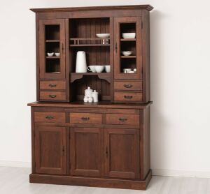 Landhausbuffetschrank Eiche mahagoni lackiert