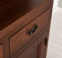 Landhausbuffetschrank Eiche mahagoni lackiert