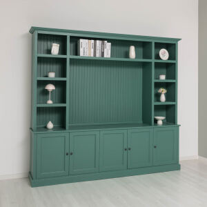 Landhausstil Wohnzimmer TV Regalwand
