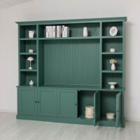 Landhausstil Wohnzimmer TV Regalwand