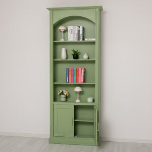 Bogen Bücherregal Landhausstil, 35 cm Tiefe