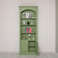 Bogen Bücherregal Landhausstil, 35 cm Tiefe lackiert