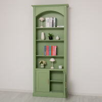 Bogen Bücherregal Landhausstil, 35 cm Tiefe lackiert