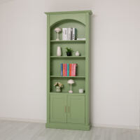 Bogen Bücherregal Landhausstil, 35 cm Tiefe lackiert